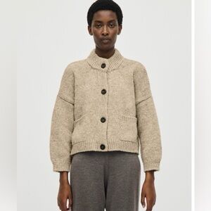 babaà Spanish wool cardigan sweater. Nō 23. Mist. In great condition.